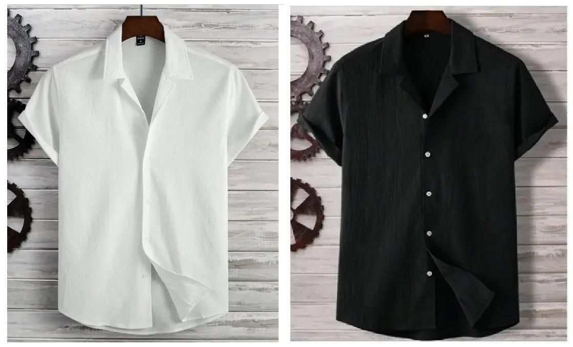 Men's Ice Silk Shirt (Pack of 2)