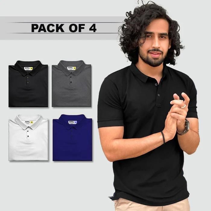 Men's Polo T-Shirt Pack Of 4