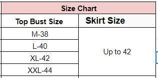 Female Rayon Top with Skirt Sets