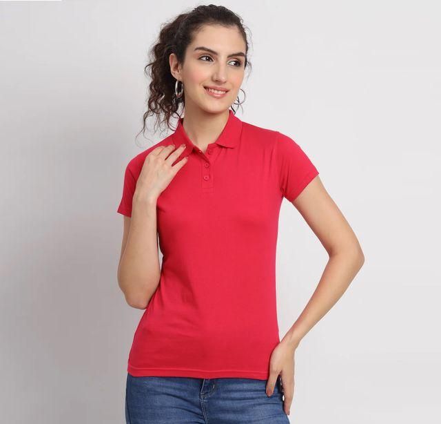 Unisex Cotton Polo Neck T-shirt (Pack Of 5)