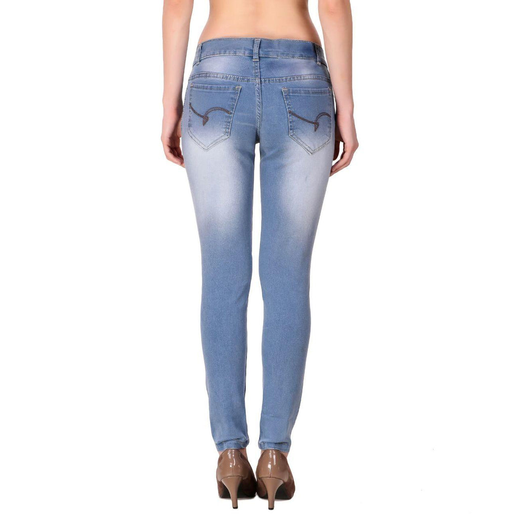 Women's Denim Slim Fit Mid-Waist Jeans