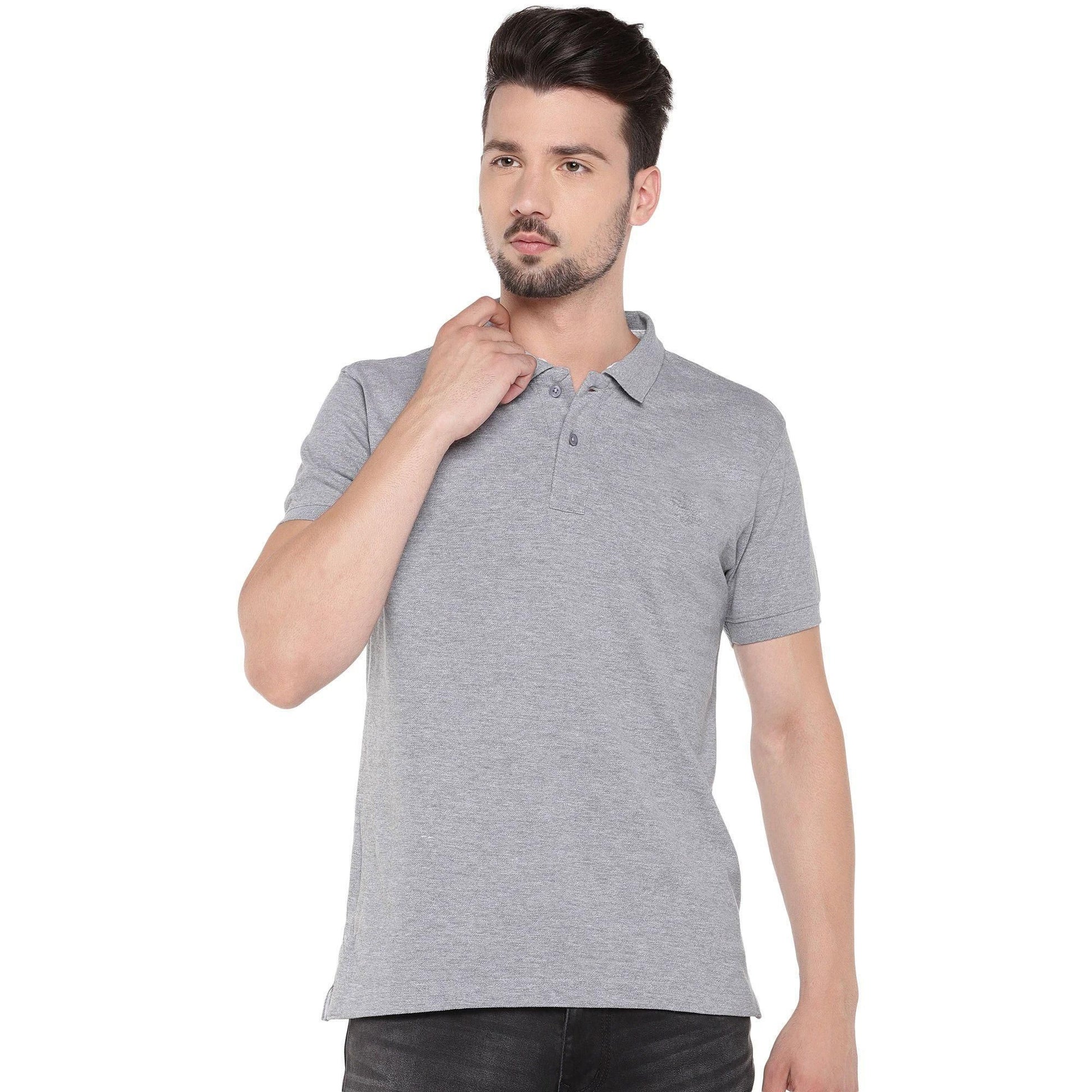 Cotton Half Sleeves Polo T-Shirt